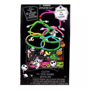 Nightmare Before Christmas Glow In The Dark Jewelry Activity Set NWT